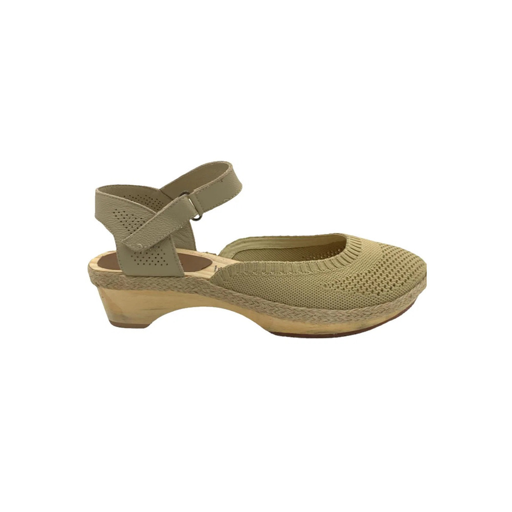 Jax & Bard Knit Mary Jane Clogs Castine Maple Cream - Medium